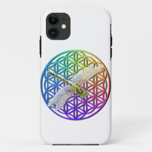エレガントカラフルの花 iPhone 11 ケース