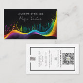 エレガントカラフルはっきりした芸術的先生 名刺 (正面/裏面)