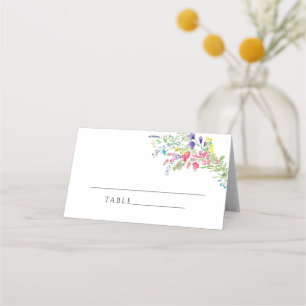 エレガントカラフルウィルフ結婚ワーズ座席表 プレイスカード