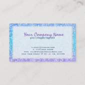 エレガントカラフルグリッターパターン 名刺 (裏面)