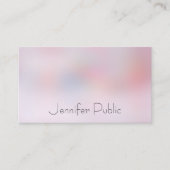 エレガントカラフルシンプルデザインモダンテンプレート 名刺 (正面)