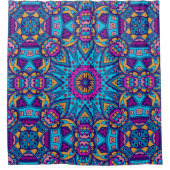 エレガントカラフルシームレス シャワーカーテン (正面)