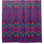 エレガントカラフルシームレス シャワーカーテン (正面)