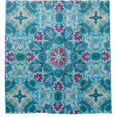 エレガントカラフルシームレス シャワーカーテン (正面)