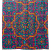 エレガントカラフルシームレス シャワーカーテン (正面)