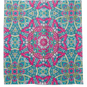 エレガントカラフルシームレス シャワーカーテン (正面)