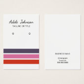 エレガントカラフルストライプ輪 (正面&裏面)