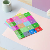 エレガントカラフルデイジー、抽象芸術 サンキューカード