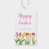 エレガントカラフルハッピーイースターフローラ ギフトタグ