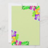 エレガントカラフルバラ素朴スフローラ結婚ズ 招待状 (裏面)