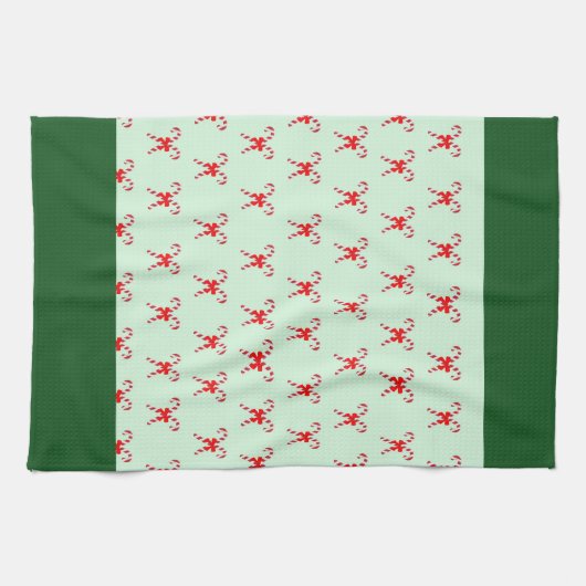 エレガントカラフルフェスティバル冬メリークリスマス キッチンタオル (横)