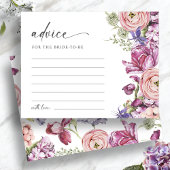 エレガントカラフルフローラアドバイスカード