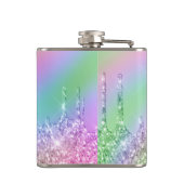 エレガントカラフルホログラフィックグリッタードリップ フラスク (裏面)