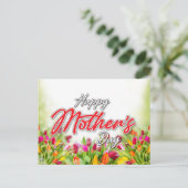 エレガントカラフルマザーズデイデザイン シーズンポストカード (スタンド正面)