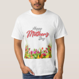 エレガントカラフルマザーズデイデザイン Tシャツ