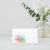 エレガントカラフルモダンシンプルテンプレートトレンディー 名刺 (スタンド正面)