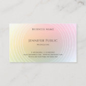 エレガントカラフルモダンテンプレートプロフェッショナル 名刺 (裏面)