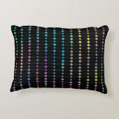 エレガントカラフルモダンビーズ円ドットのパターン アクセントクッション (裏面)