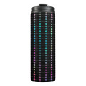 エレガントカラフルモダンビーズ円ドットのパターン タンブラー (正面)