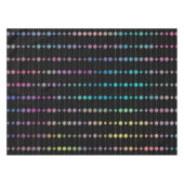 エレガントカラフルモダンビーズ円ドットのパターン テーブルクロス (正面(横))