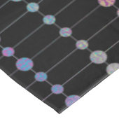 エレガントカラフルモダンビーズ円ドットのパターン テーブルクロス (アングル)