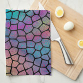 エレガントカラフルモダン抽象芸術 キッチンタオル (四つ折り)