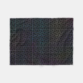 エレガントカラフルモダン抽象芸術 | フリースブランケット (正面(横))