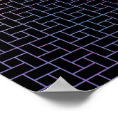 エレガントカラフルモダン抽象芸術 | ポスター (角)