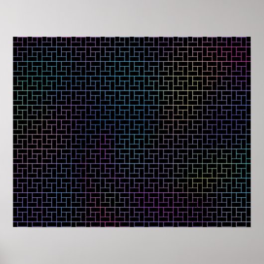 エレガントカラフルモダン抽象芸術 | ポスター (正面)