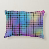 エレガントカラフルモダン正方形タイルのパターン | アクセントクッション (裏面)