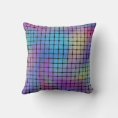 エレガントカラフルモダン正方形タイルのパターン | クッション (裏面)