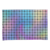 エレガントカラフルモダン正方形タイルのパターン | 枕カバー (正面右)