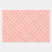 エレガントカラフル十字長方形パターン ラッピングペーパーシート (正面)