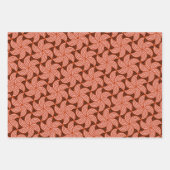 エレガントカラフル同心円パターン ラッピングペーパーシート (正面2)