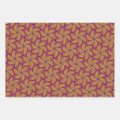 エレガントカラフル同心円パターン ラッピングペーパーシート (正面)