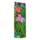 エレガントカラフル夏の熱帯フローラ葉 | タンブラー (回転右)