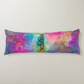 エレガントカラフル大理石アートモノグラム ボディピロー (正面)
