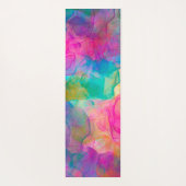 エレガントカラフル大理石アートモノグラム ヨガマット (裏面)