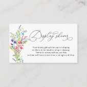 エレガントカラフル山花表示シャワー エンクロージャーカード (正面)