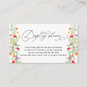 エレガントカラフル山花表示シャワー エンクロージャーカード (正面)