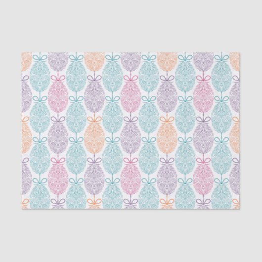 エレガントカラフル復活卵の模様 |休日 薄葉紙 (正面)