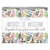 エレガントカラフル感動的引用文フローラ2022 カレンダー (カバー)