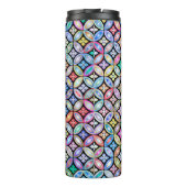 エレガントカラフル抽象芸術ステンドグラス模様 タンブラー (裏面)