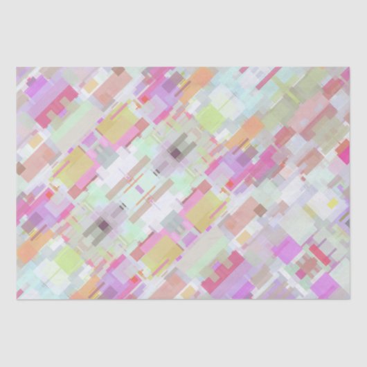 エレガントカラフル抽象芸術幾何学的すべて大事な行事 薄葉紙 (正面)