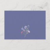 エレガントカラフル春ワイルドフラワーウェディングRSVP エンクロージャーカード (裏面)