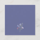 エレガントカラフル春ワイルドフラワーQRコード詳細 エンクロージャーカード (裏面)