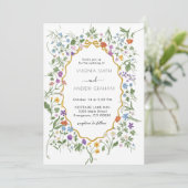 エレガントカラフル春結婚の 招待状 (スタンド正面)