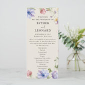 エレガントカラフル春結婚式 プログラム (スタンド正面)