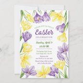 エレガントカラフル春 招待状 (正面)