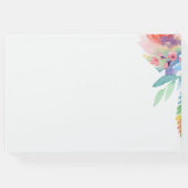 エレガントカラフル水カラーフローラLGBTQ結婚s ゲストブック (裏面)